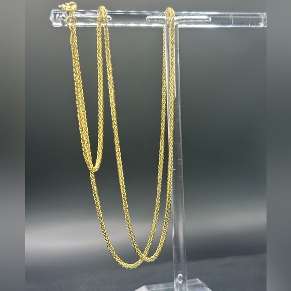 20” 2 mm.14K Gold Spiga Chain Necklace - Picture 16 of 17